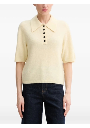 Gestuz buttoned polo knitwear - Yellow