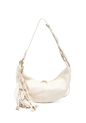 Sportmax tassel-detail leather shoulder bag - Neutrals