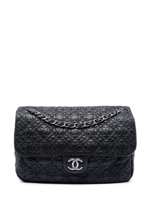 CHANEL Pre-Owned 2008-2009 Jumbo Quilted Vinyl Rock In Moscow Single Flap shoulder bag - Black