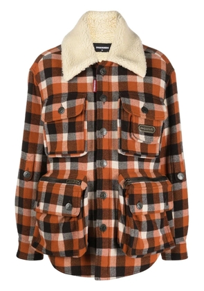 DSQUARED2 check-pattern jacket - Orange