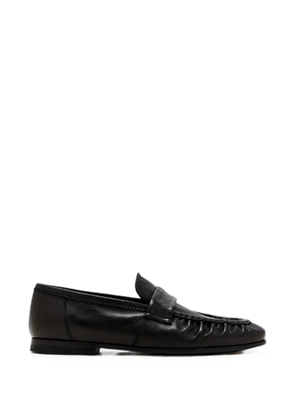 sturlini firenze ruched penny loafers - Black