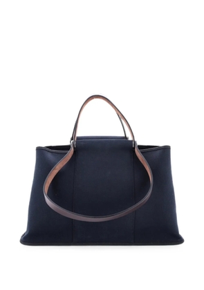 Hermès Pre-Owned Cabag Elan Toile and Leather 39 tote bag - Blue