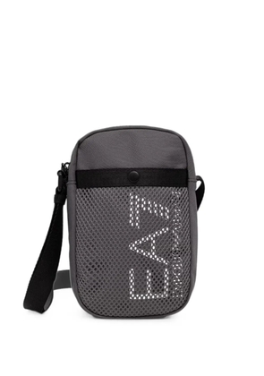 Ea7 Emporio Armani logo-print mesh-panel belt bag - Grey