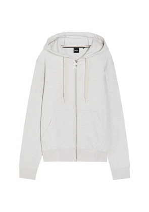 BOSS Spence zip-up drawstring hoodie - Grey
