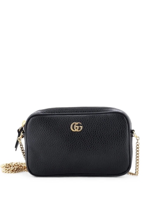 Gucci Pre-Owned GG Marmont Crossbody Bag Leather Mini shoulder bag - Black