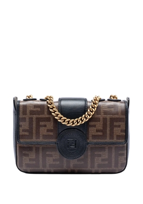 Fendi Pre-Owned 2010-2026 Mini FF 1974 Glazed Fabric Stamp Patch crossbody bag - Brown