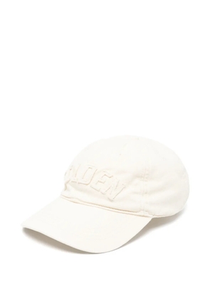 Golden Goose logo-patch star-stud baseball cap - Neutrals