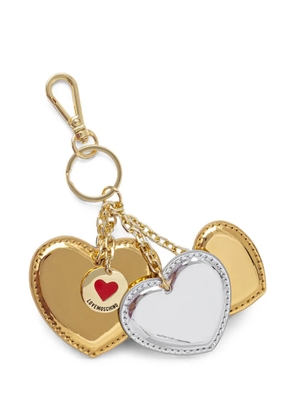 Love Moschino heart-charm keyring - Gold