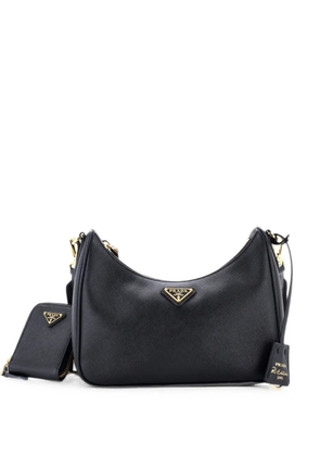Prada Pre-Owned Re-Edition 2005 Shoulder Bag Saffiano Leather Small crossbody bag - Black