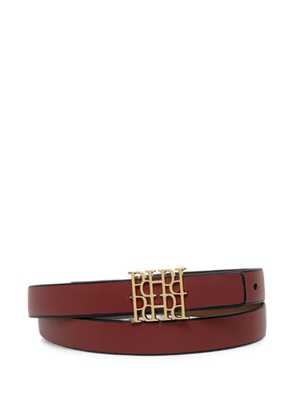 Pedro Del Hierro logo-plaque leather belt - Red