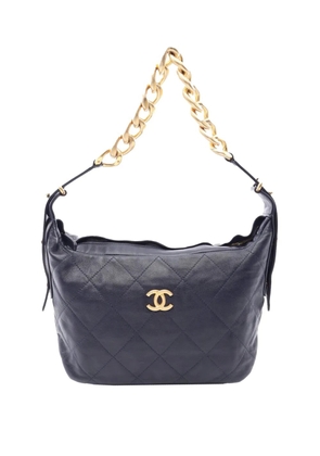 CHANEL Pre-Owned 2021-2026 Quilted Calfskin Daily Hobo shoulder bag - Blue