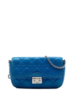 Christian Dior Pre-Owned 2010-2026 Lambskin Cannage Miss Dior Promenade Chain crossbody bag - Blue