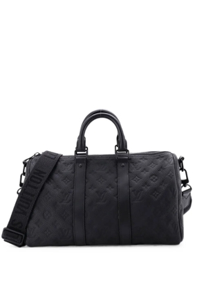 Louis Vuitton Pre-Owned Keepall Bandouliere Bag Monogram Taurillon Leather 35 travel bag - Black