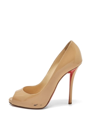 Christian Louboutin Pre-Owned Emmanuelle peep-toe pumps - Neutrals