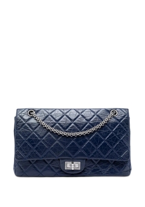 CHANEL Pre-Owned 2012-2013 Quilted Aged Calfskin Reissue 2.55 Double Flap 227 shoulder bag - Blue