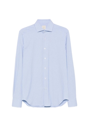 Xacus geometric-print spread-collar shirt - Blue