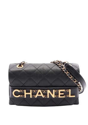 CHANEL Pre-Owned 2019 Small Quilted Calfskin Enchained Flap shoulder bag - Black