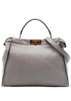 Fendi Pre-Owned 2000-2010 Large Calfskin Peekaboo Iconic satchel - Grey