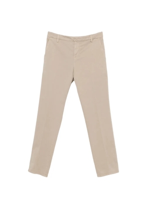 DONDUP logo-plaque trousers - Neutrals