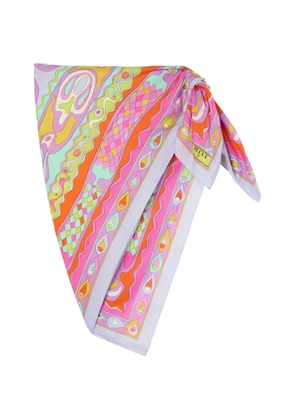 PUCCI Angoli-print cotton sarong - Pink