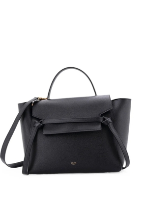 Celine Pre-Owned Belt Bag Textured Leather Medium satchel - Black