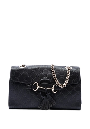 Gucci Pre-Owned 2016-2026 Medium Guccissima Emily shoulder bag - Black