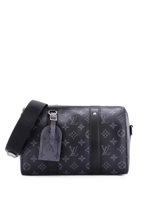 Louis Vuitton Pre-Owned City Keepall Bag Reverse Monogram Eclipse Canvas crossbody bag - Black