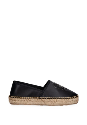 Love Moschino stud-embellished espadrilles - Black