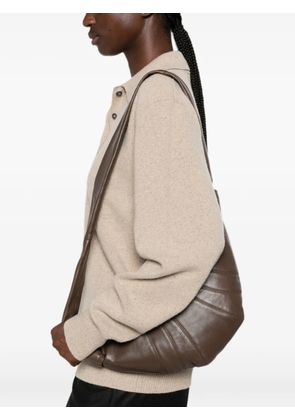 LEMAIRE small Croissant panelled shoulder bag - Brown