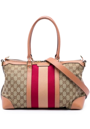 Gucci Pre-Owned 2016-2026 GG Canvas Web satchel - Neutrals