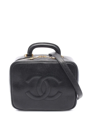 CHANEL Pre-Owned 1996-1997 CC Caviar Vanity Case satchel - Black
