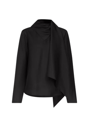 LouLou de Saison Gala silk-twill blouse - Black