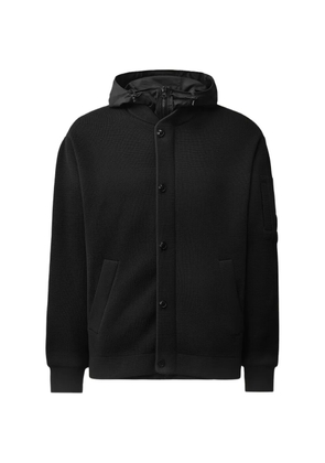 C.P. Company Goggle-detail button-up hoodie - Black