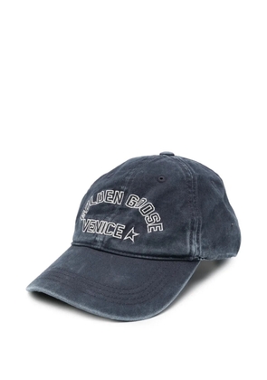 Golden Goose logo-embroidered baseball cap - Blue