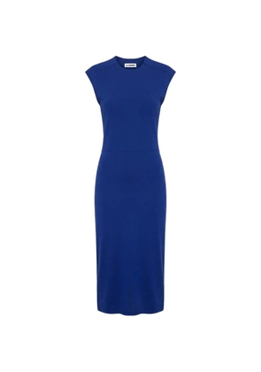 Jil Sander cut-out sleeveless midi dress - Blue