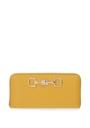 GUESS USA horsebit zip-around wallet - Yellow