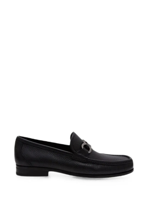 Ferragamo Grandioso Gancini-plaque loafers - Black