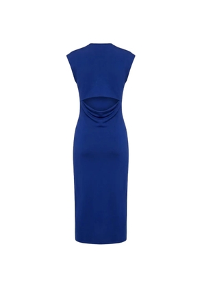 Jil Sander cut-out sleeveless midi dress - Blue