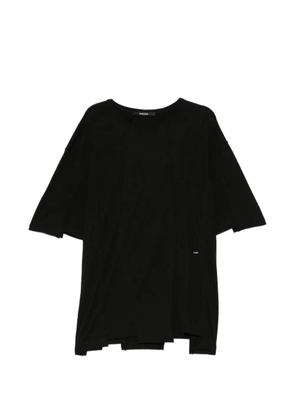 SONGZIO panelled asymmetric T-shirt - Black