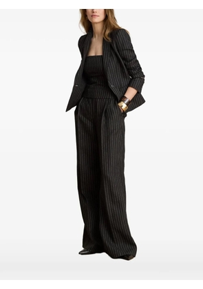Lauren Ralph Lauren chalk-stripe linen strapless top - Black