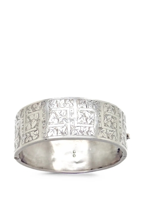 Jennifer Gibson Jewellery 1884 Victorian Ivy Leaf bangle - Silver