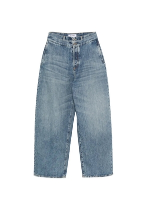 The Attico layered-waistband jeans - Blue