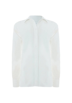 Hunza G seersucker oversized shirt - White