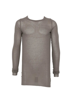Rick Owens ribbed-knit long-sleeve T-shirt - Grey