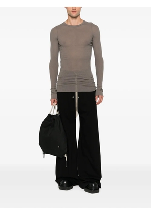 Rick Owens ribbed-knit long-sleeve T-shirt - Grey