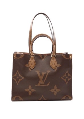 Louis Vuitton Pre-Owned 2020 Monogram Reverse Giant OnTheGo MM satchel - Brown