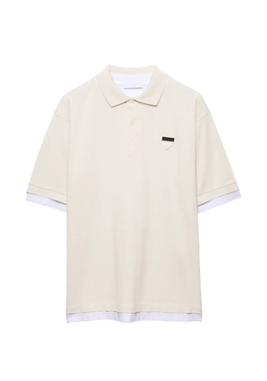 Prada cotton polo shirt - Neutrals