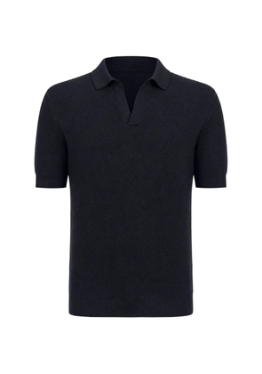 Zegna textured T-shirt - Blue