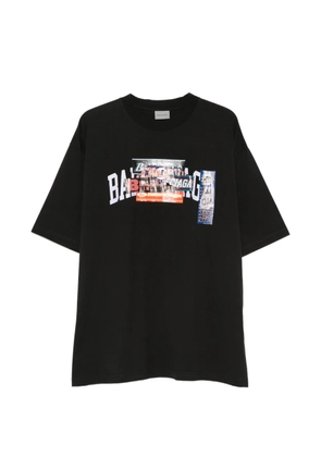 Balenciaga graphic-print oversized-fit T-shirt - Black