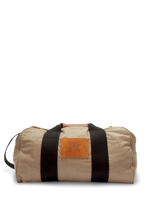 Palm Angels logo-patch holdall bag - Neutrals